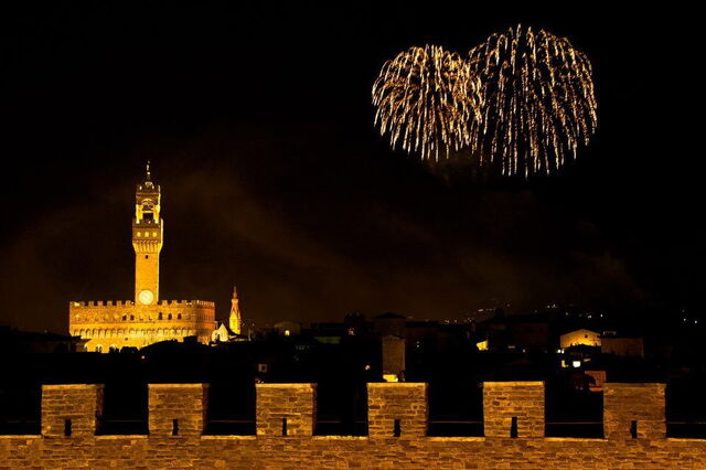 Vuurwerk in Florence