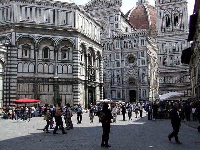 zicht op duomo van florence