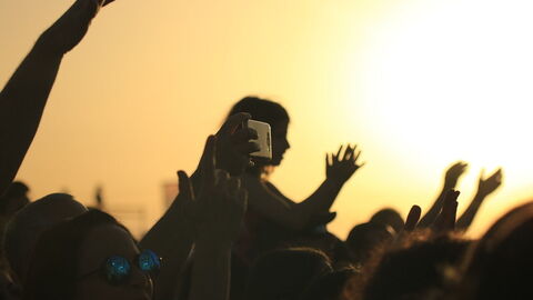 Mensen bij een concert