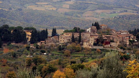Zicht op Greve in Chianti