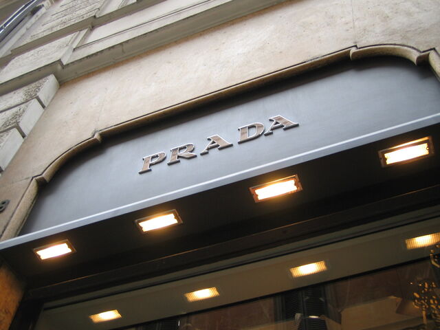 Prada winkelraam