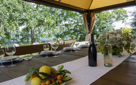 Villa Flora: Eigendom, Onroerend Goed, Veranda, Patio, Gebouw, Kamer, Toevlucht, Schaduw, Vakantie, Huis