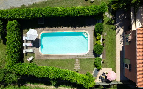 Villa Il Nido: Fabriek, Groen, Gebouw, Rechthoek, Land Lot, Stedelijk Ontwerp, Gras, Venster, Struik, Groundcover