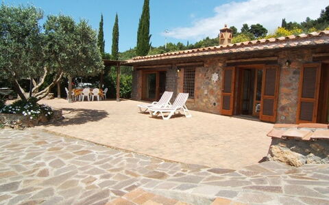 Raggio Di Sole Sull'argentario: Eigendom, Gebouw, Huis, Landgoed, Patio, Flagstone, Huis, Onroerend Goed, Binnenplaats, Boom