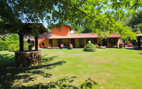 Villa le Balze: Fabriek, Eigendom, Gebouw, Blad, Schaduw, Boom, Land Lot, Natuurlijk Landschap, Vrije Tijd, Openbare Ruimte