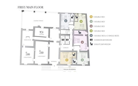 Villa Francesca: Ontwerp, Woonkamer