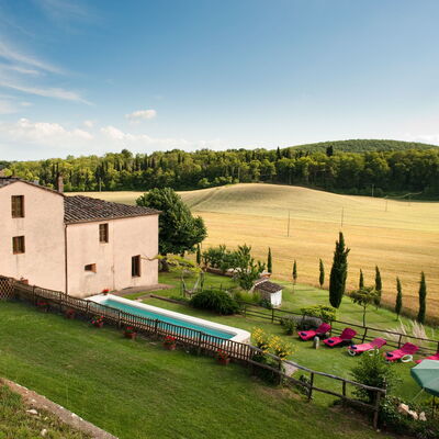Villa Le Caggia: Eigendom, Huis, Natuurlijk Landschap, Huis, Verblijf, Lucht, Landelijk Gebied, Boerderij, Landgoed, Boerderij