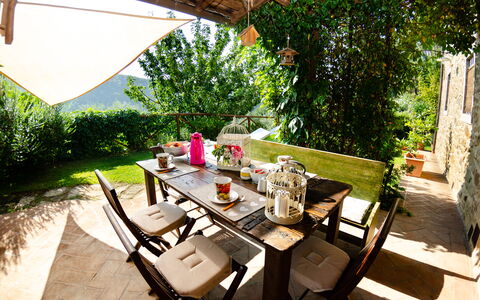 Podere L'istrice: Eigendom, Huis, Kamer, Tafel, Patio, Huis, Onroerend Goed, Gebouw, Meubilair, Backyard