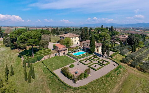 Luna Di Cortona: Tuin, Villa, Haag