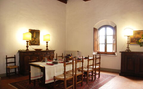 Malmantile: Kamer, Eigendom, Gebouw, Meubilair, Interieur Ontwerp, Eetkamer, Tafel, Plafond, Huis, Verdieping