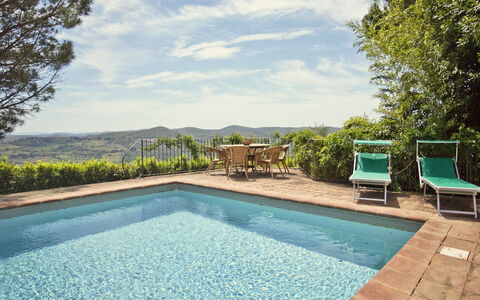 Pozza Di Volpaia: Water, Lucht, Wolk, Fabriek, Eigendom, Groen, Zwembad, Azure, Plantkunde, Zwemwater