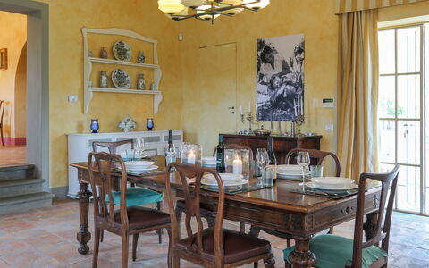 Villa Bacco: Meubilair, Interieur Ontwerp, Tafel, Stoel, Eetkamer, Flooring, Keuken En Eettafel, Kamer, Verdieping, Verlichting