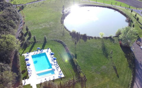 La Rimessa: Luchtfotografie, Vogelperspectief, Watervoorraden, Landschap, Stadion, Fotografie, Stedelijk Ontwerp, Reservoir, Sportplaats