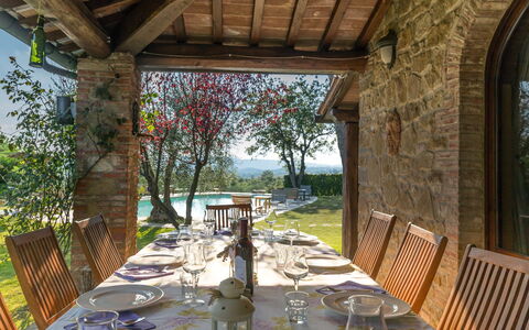 Villa Poggiospinoso: Eigendom, Gebouw, Veranda, Onroerend Goed, Huis, Kamer, Restaurant, Landgoed, Interieur Ontwerp, Boom