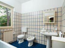 The bathroom with bathtub