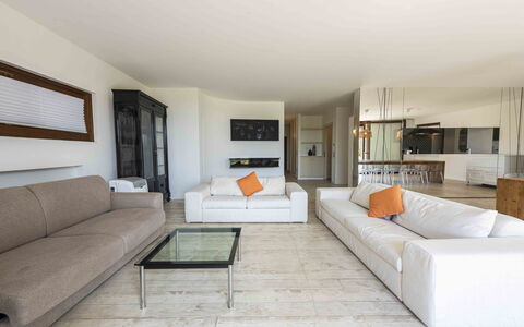 Casina Dell'acquaborra: Meubilair, Bankstel, Flooring, Verdieping, Interieur Ontwerp, Hout, Woonkamer, Plafond, Tafel, Appartement