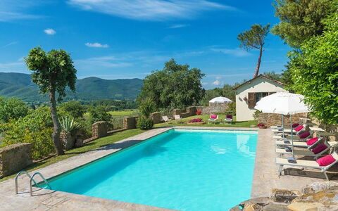 Villa Taragnano: Water, Wolk, Fabriek, Gebouw, Lucht, Eigendom, Zwembad, Boom, Natuur, Azure