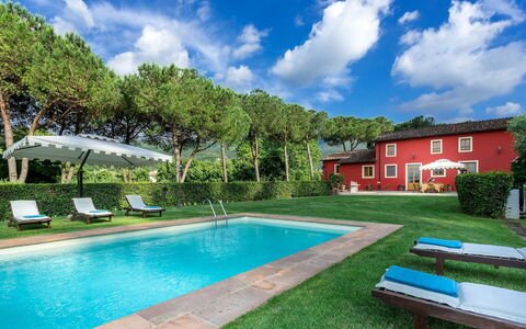 Villa Guamo: Wolk, Fabriek, Water, Eigendom, Gebouw, Lucht, Zwembad, Boom, Azure, Openluchtbank