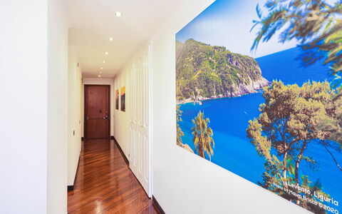 Apartment Fernanda - Levanto: Eigendom, Gebouw, Azure, Verf, Fabriek, Hout, Architectuur, Interieur Ontwerp, Deur, Kunst