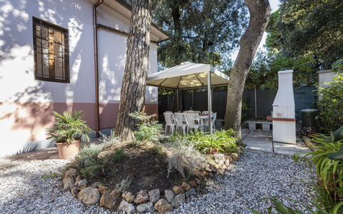 Villa Marconi: Fabriek, Eigendom, Gebouw, Weg Oppervlak, Boom, Schaduw, Woongebied, Onroerend Goed, Groundcover, Landschap