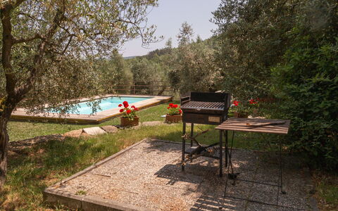 Residenza la Casuccia: Meubilair, Buitenmeubels, Tuin, Backyard, Schaduw, Werf, Landscaping, Buitentafel