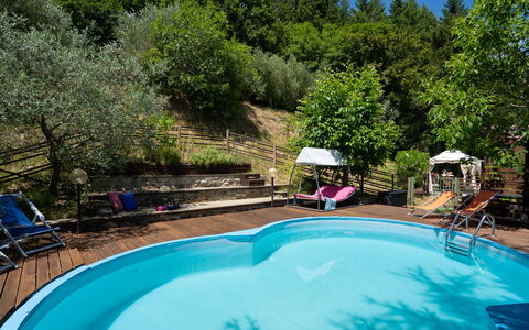 Villa La Vigna: Water, Fabriek, Eigendom, Zwembad, Natuur, Azure, Boom, Gebouw, Schaduw, Buitenmeubels