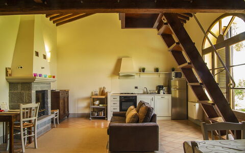 Orangerie Degli Ulivi: Eigendom, Bankstel, Hout, Woonkamer, Interieur Ontwerp, Verdieping, Flooring, Boekenkast, Straal, Gebouw