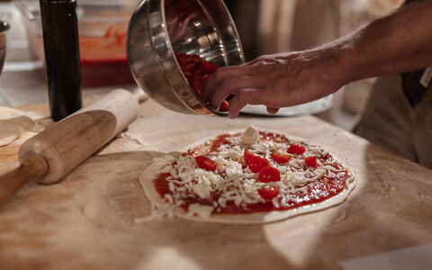 Villa Sulle Crete: Voedsel, Tableware, Ingrediënt, Keuken, Schotel, Bord, Koken