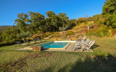 Casale Montanare: Fabriek, Lucht, Plantengemeenschap, Water, Natuurlijk Landschap, Zwembad, Buitenmeubels, Wolk, Land Lot, Boom