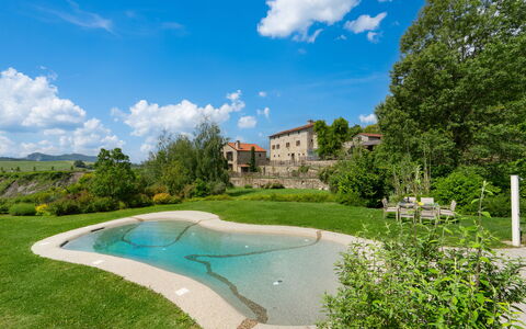 Villa Torre Delle Rose - Firenzuola, Private Pool,: Wolk, Lucht, Fabriek, Water, Gebouw, Natuur, Boom, Azure, Natuurlijk Landschap, Zwembad