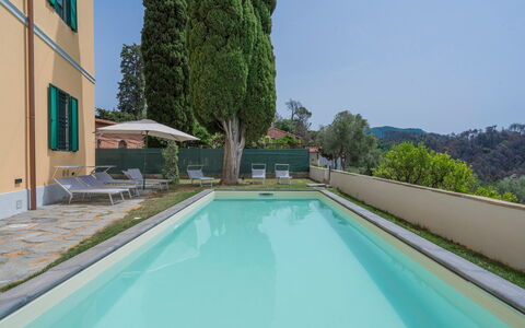 Massarosa Front Lake, The Gargoyles: Water, Lucht, Fabriek, Gebouw, Zwembad, Venster, Azure, Boom, Schaduw, Vrije Tijd