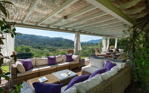 Luxury Green Marignana Villa, Versilia, Pool, Ac,: Eigendom, Meubilair, Fabriek, Schaduw, Interieur Ontwerp, Stoel, Buitenmeubels, Vrije Tijd, Onroerend Goed, Boom