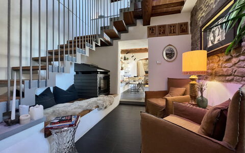 The Architects House: Meubilair, Bankstel, Interieur Ontwerp, Hout, Fotolijst, Gebouw, Architectuur, Comfort, Trap, Woonkamer