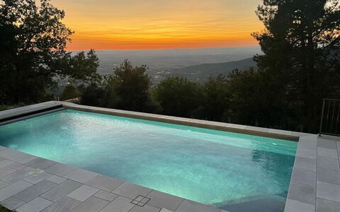 Villa Luana: Water, Lucht, Eigendom, Dag, Zwembad, Fabriek, Azure, Rechthoek, Schaduw, Boom