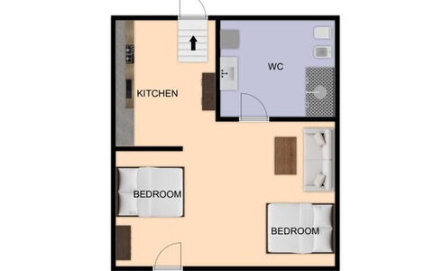 Podere Elsa: Slaapkamer, Bed, Bedding