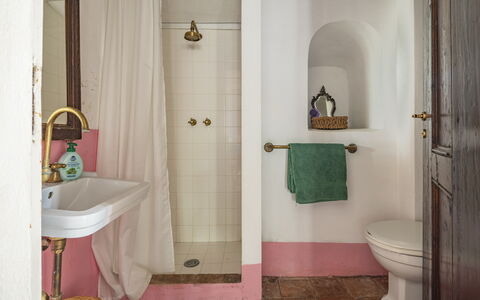 La Casa Dei Limoni, Camaiore, Pet Friendly, Wifi: Muur, Interieur Ontwerp, Flooring, Verdieping, Badkamer, Loodgieterswerkinrichting, Roze, Kamer, Loodgieter, Tegel