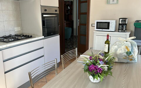 Franco House With Pool: Toestel Van De Keuken, Keuken, Major Appliance, Meubilair, Countertop, Flooring, Hout, Interieur Ontwerp, Fornuis, Cabinetry