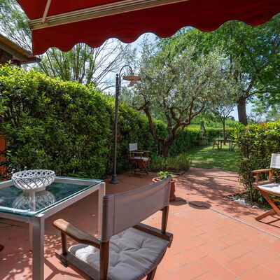 Casa Bellosguardo a Vinci: Fabriek, Meubilair, Eigendom, Tafel, Schaduw, Stoel, Buitenmeubels, Boom, Vrije Tijd, Buitentafel