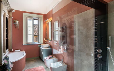 Sunset Sea View, Baratti, Populonia, Wifi, Ac: Eigendom, Wastafel, Loodgieterswerkinrichting, Badkamer, Interieur Ontwerp, Hout, Gebouw, Verdieping, Venster