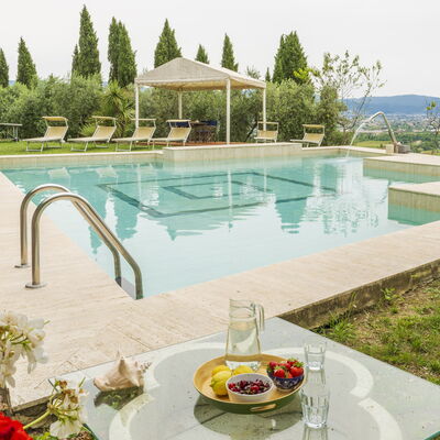 Villa Montegattoli, Pool, Landscape, Wifi, Ac: Water, Eigendom, Lucht, Fabriek, Azure, Tableware, Zwembad, Architectuur, Boom, Buitenmeubels