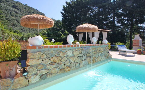 Casa Luigi: Water, Fabriek, Eigendom, Zwembad, Azure, Boom, Paraplu, Lucht, Architectuur, Schaduw