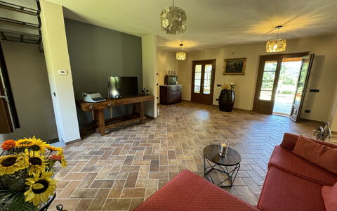 Casa Viviani: Meubilair, Fotolijst, Stoel, Gebouw, Hout, Venster, Verlichting, Tafel, Architectuur, Woonkamer