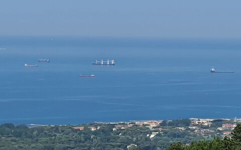 La Casa Sul Forte: Blauw, Watervoorraden, Horizon, Atmosferisch Fenomeen, Zee, Watercraft, Oceaan, Boot