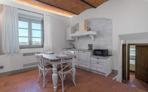 Il Borgo, Borgo Campassini, Monteriggioni: Interieur Ontwerp, Flooring, Meubilair, Plafond, Verdieping, Huis, Verlichting, Kamer, Countertop, Keuken