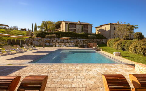 La Piazzetta, Borgo Campassini, Monteriggioni: Huis, Zwembad, Landgoed, Boerderij, Villa, Buitenmeubels, Toevlucht, Verblijf, Tuin, Landscaping