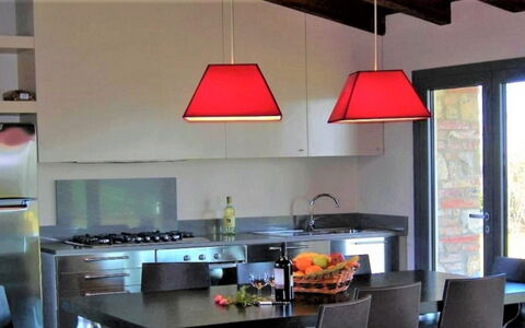 Villa la Tabaccaia: Interieur Ontwerp, Meubilair, Lichte Inrichting, Flooring, Keuken, Plafond, Verlichting, Huis, Verdieping, Kamer