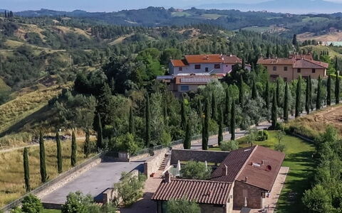 Villa la Tabaccaia: Landschap, Land Lot, Landelijk Gebied, Dicht Struikgewas, Heuvel Station, Landgoed, Dorp, Plantage, Shrubland