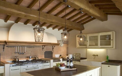 Villa Santa Virginia: Keuken, Interieur Ontwerp, Meubilair, Flooring, Plafond, Huis, Countertop, Cabinetry, Verdieping, Lichte Inrichting