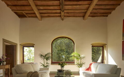 Villa del Riccio: Meubilair, Interieur Ontwerp, Muur, Hout, Flooring, Huis, Verdieping, Woonkamer, Kamer, Bankstel