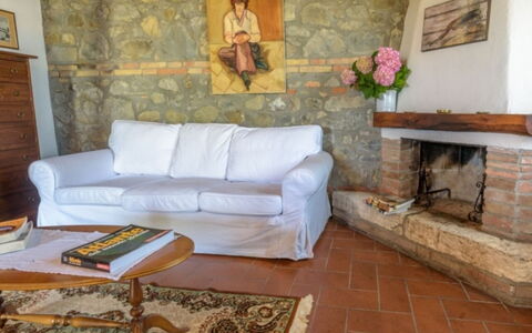 Podere del Mezzadro: Meubilair, Flooring, Hout, Interieur Ontwerp, Verdieping, Tafel, Kamer, Verlichting, Bankstel, Woonkamer